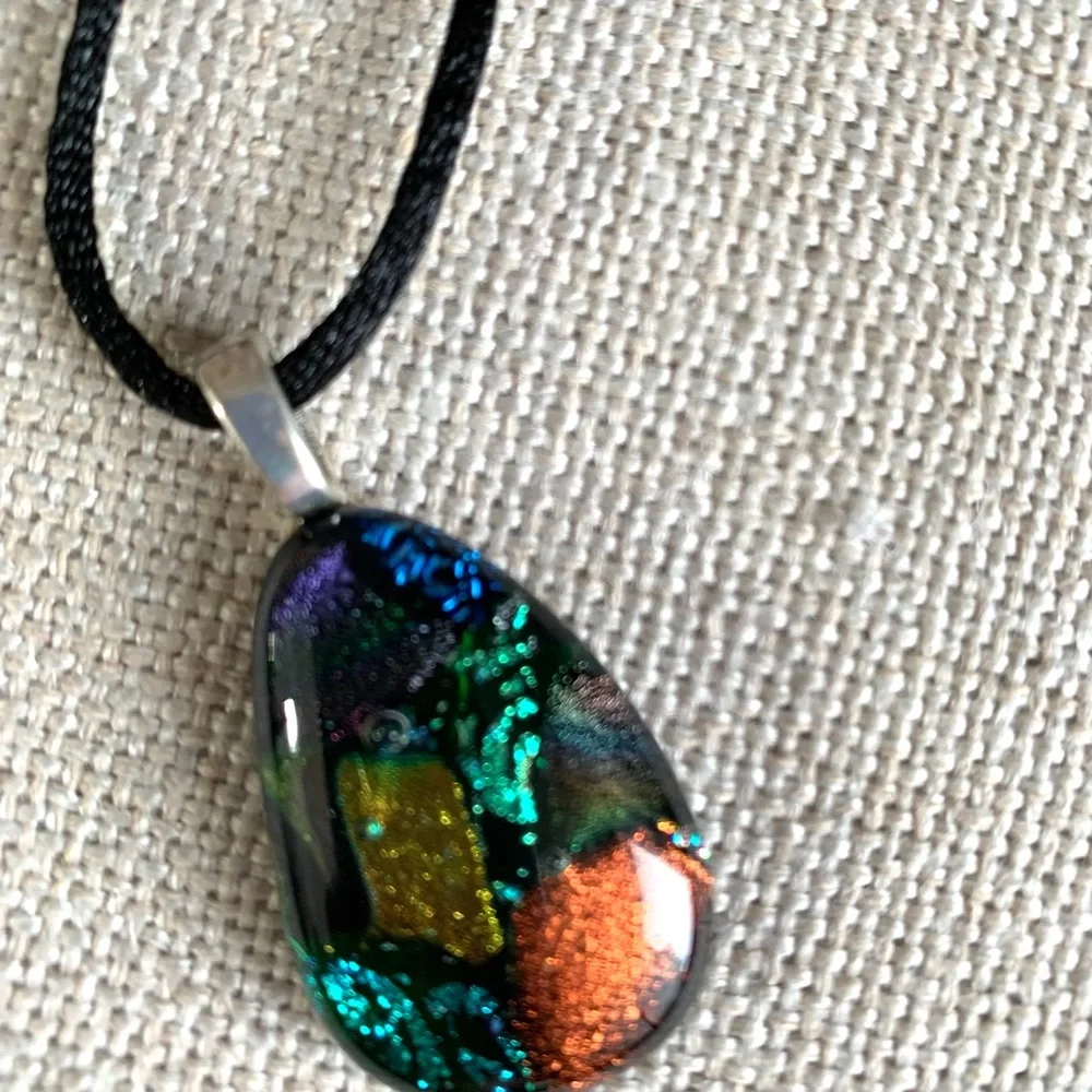 Fused Glass Necklace‎